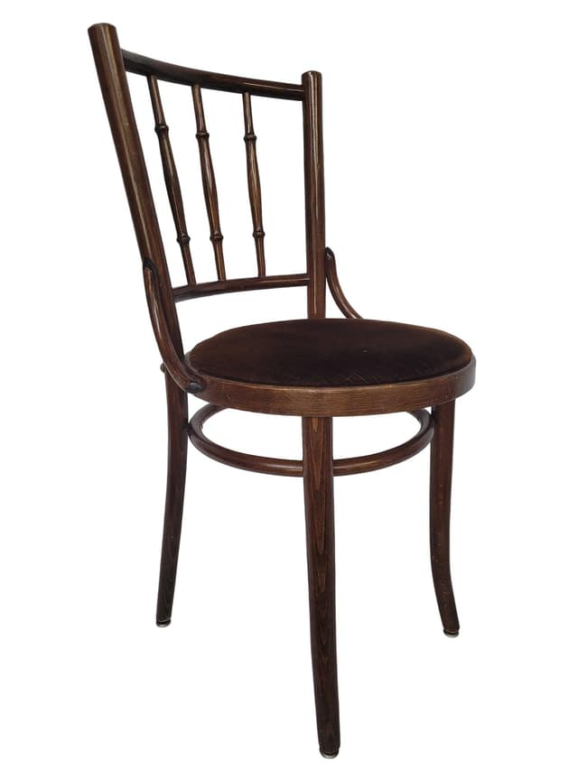 Krzesło Thonet, brązowy, buk, lata 60. - WYMIARY