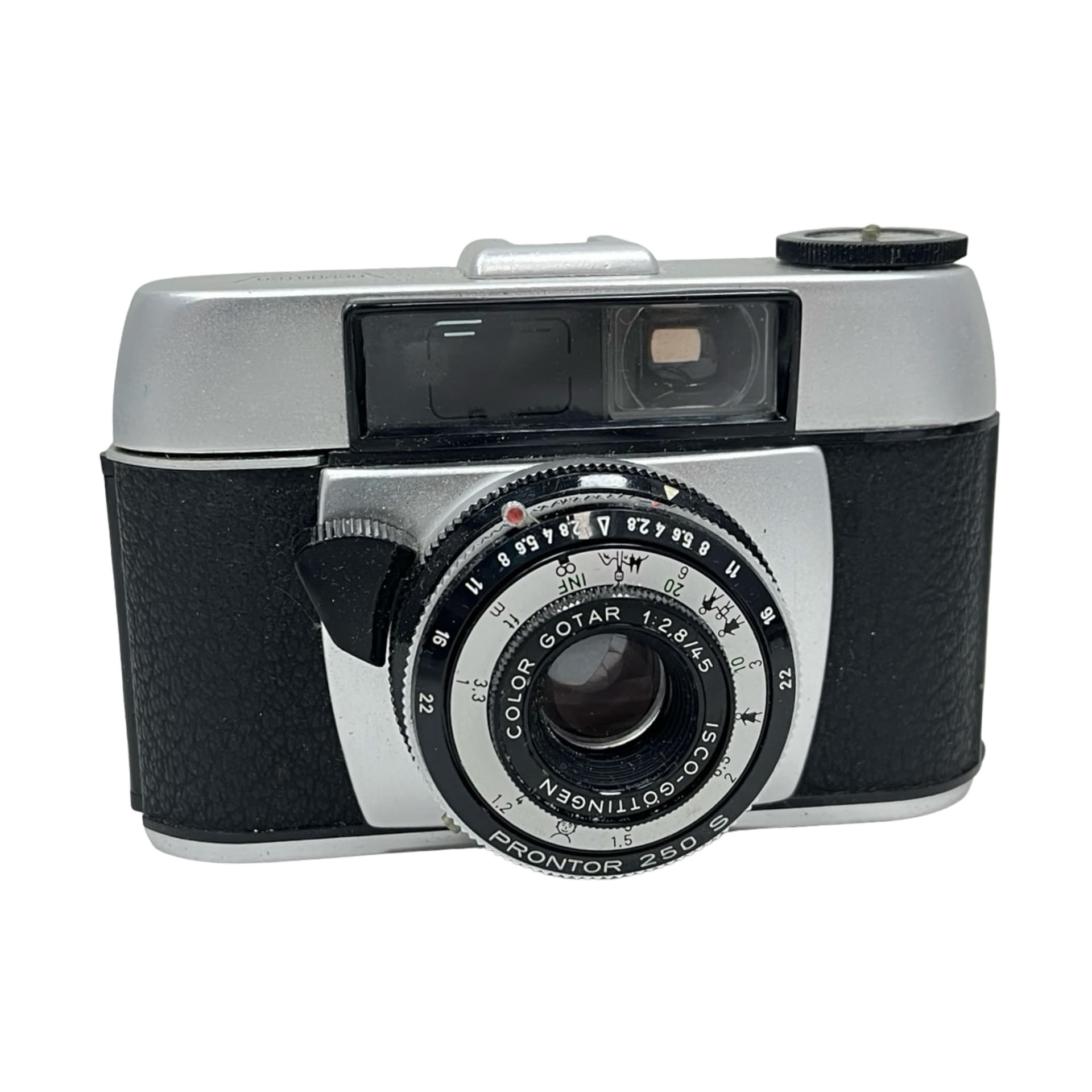 Aparat fotograficzny Regula Sprinty, srebrny czarny, metal syntetyczna okleina, Niemcy, lata 60. - 327948