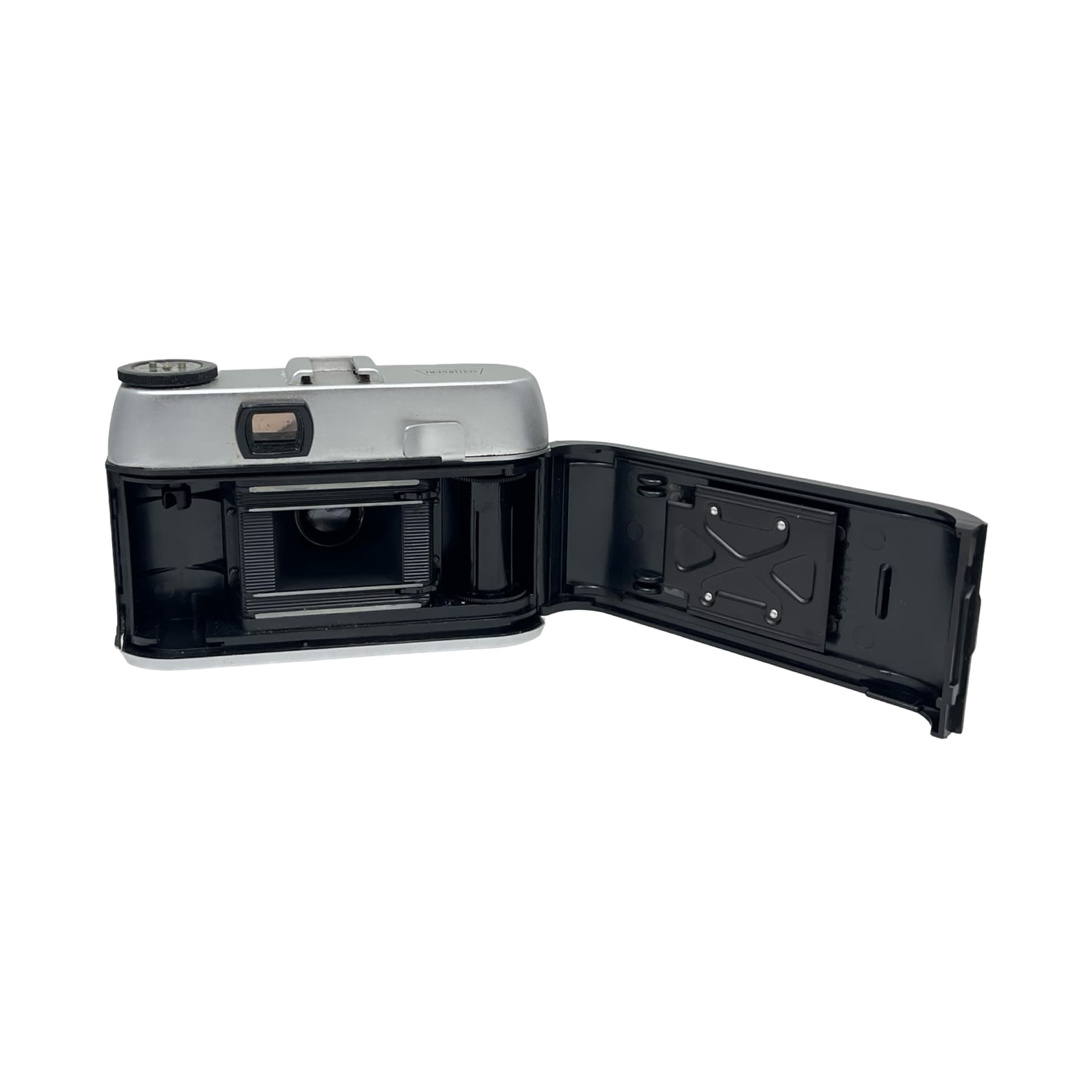 Aparat fotograficzny Regula Sprinty, srebrny czarny, metal syntetyczna okleina, Niemcy, lata 60. - 327949