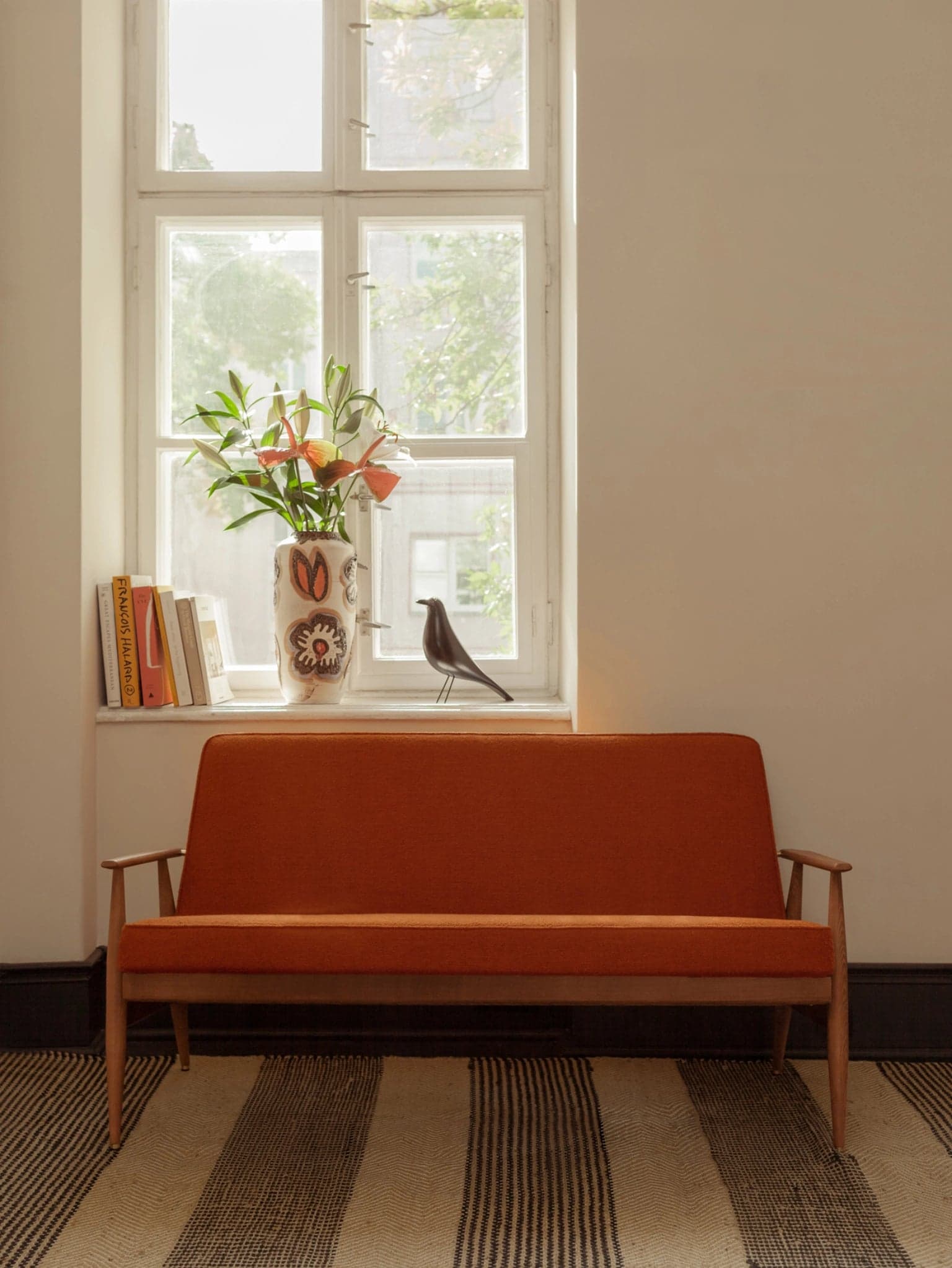 Sofa długa Fox, Shine Velvet Mustard, jesion 03 Dark, 366 Concept - 24578