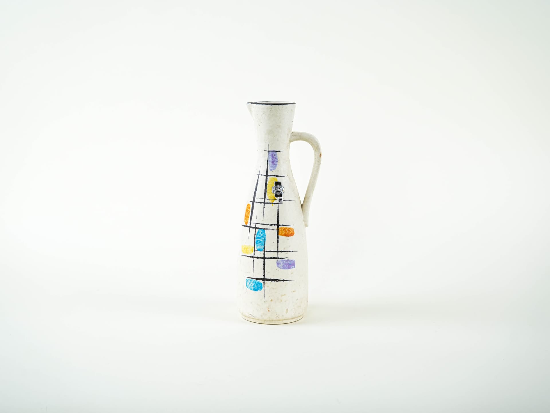 Jug, white ceramic, Jasba, Germany, 1960s. - 328518