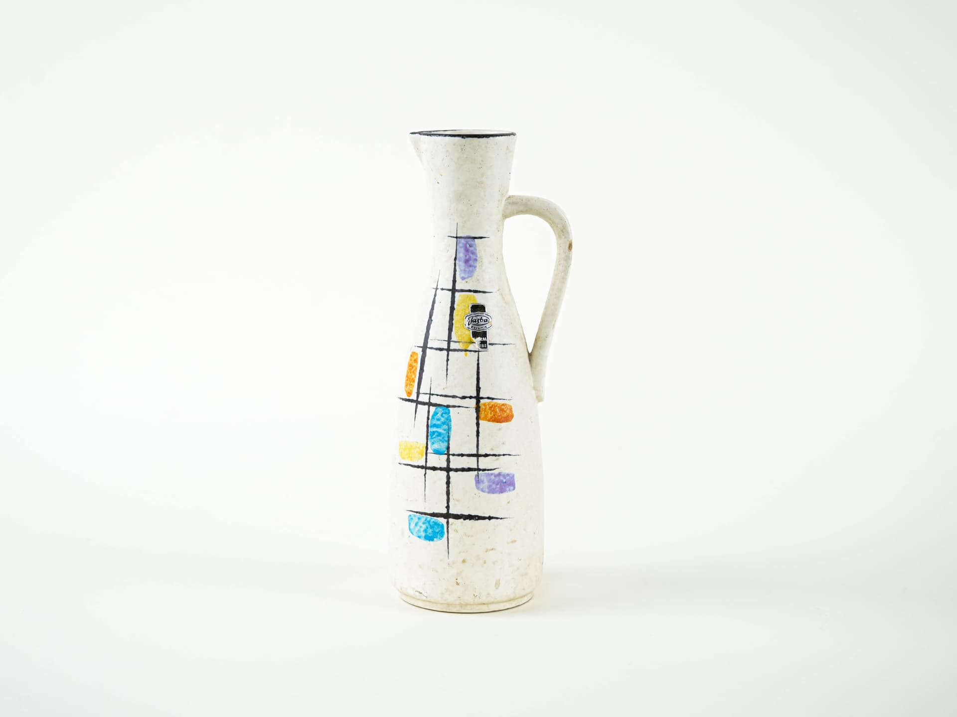 Jug, white ceramic, Jasba, Germany, 1960s. - 328516