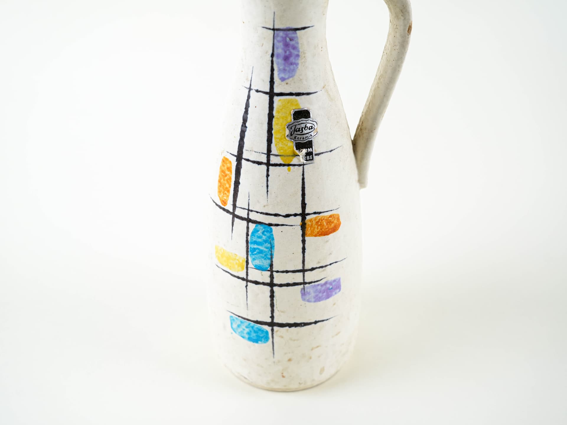 Jug, white ceramic, Jasba, Germany, 1960s. - 328520