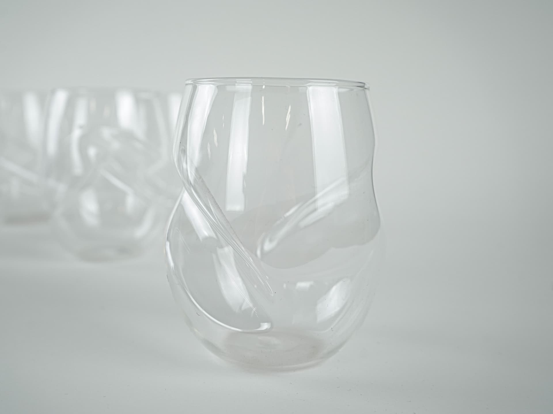 Set of glasses, transparent glass, Denmark, 1970s. - 328561