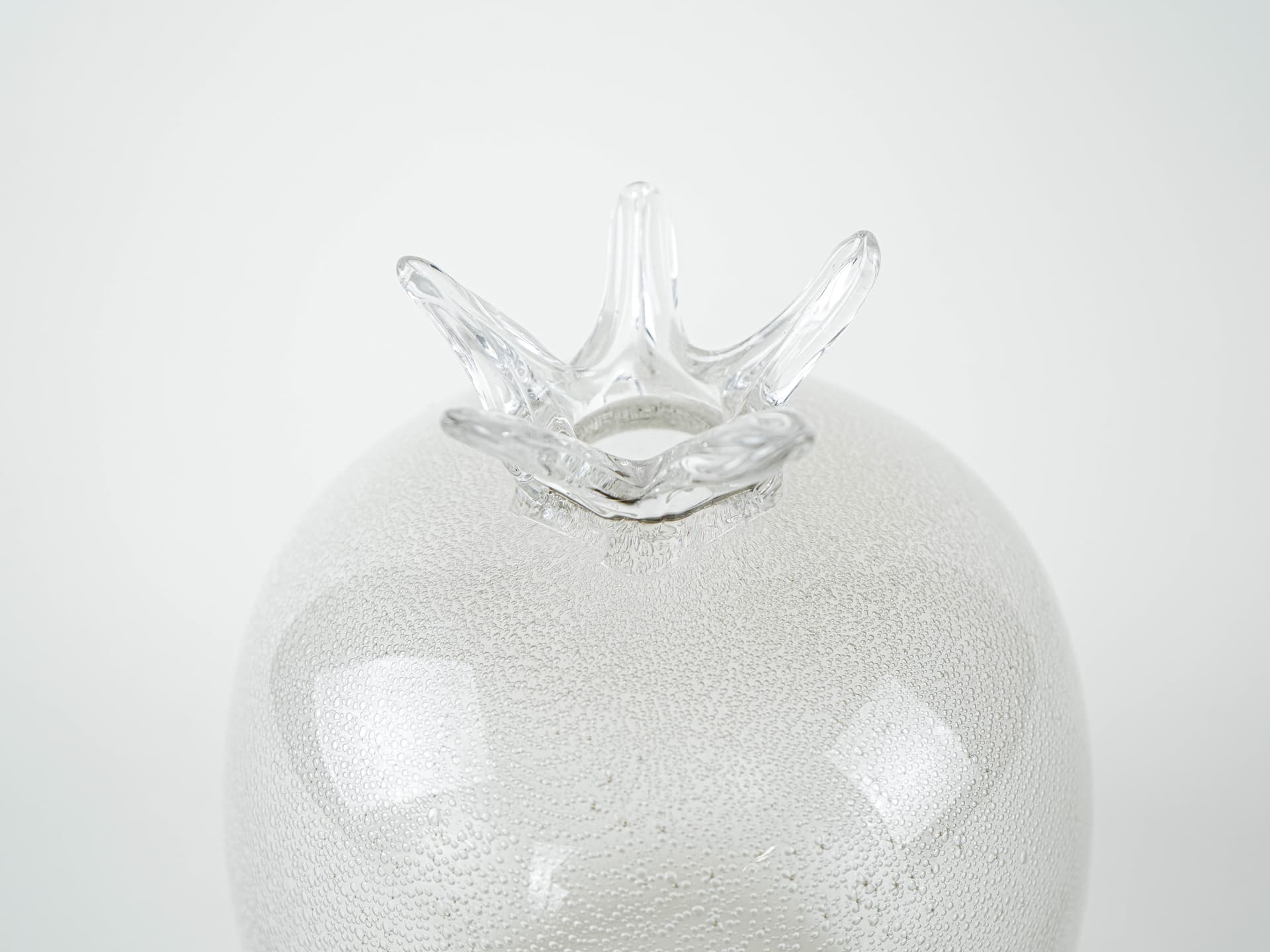Vase, transparent glass, Denmark, 1970s. - 328594
