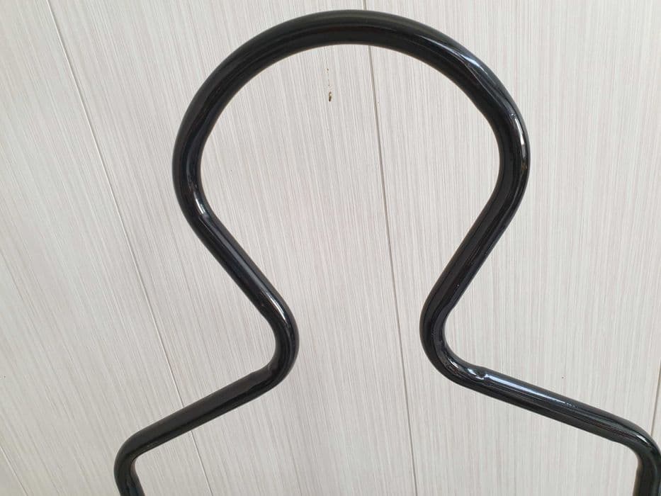 Freestanding coat rack, black metal, 1980s. - 331937