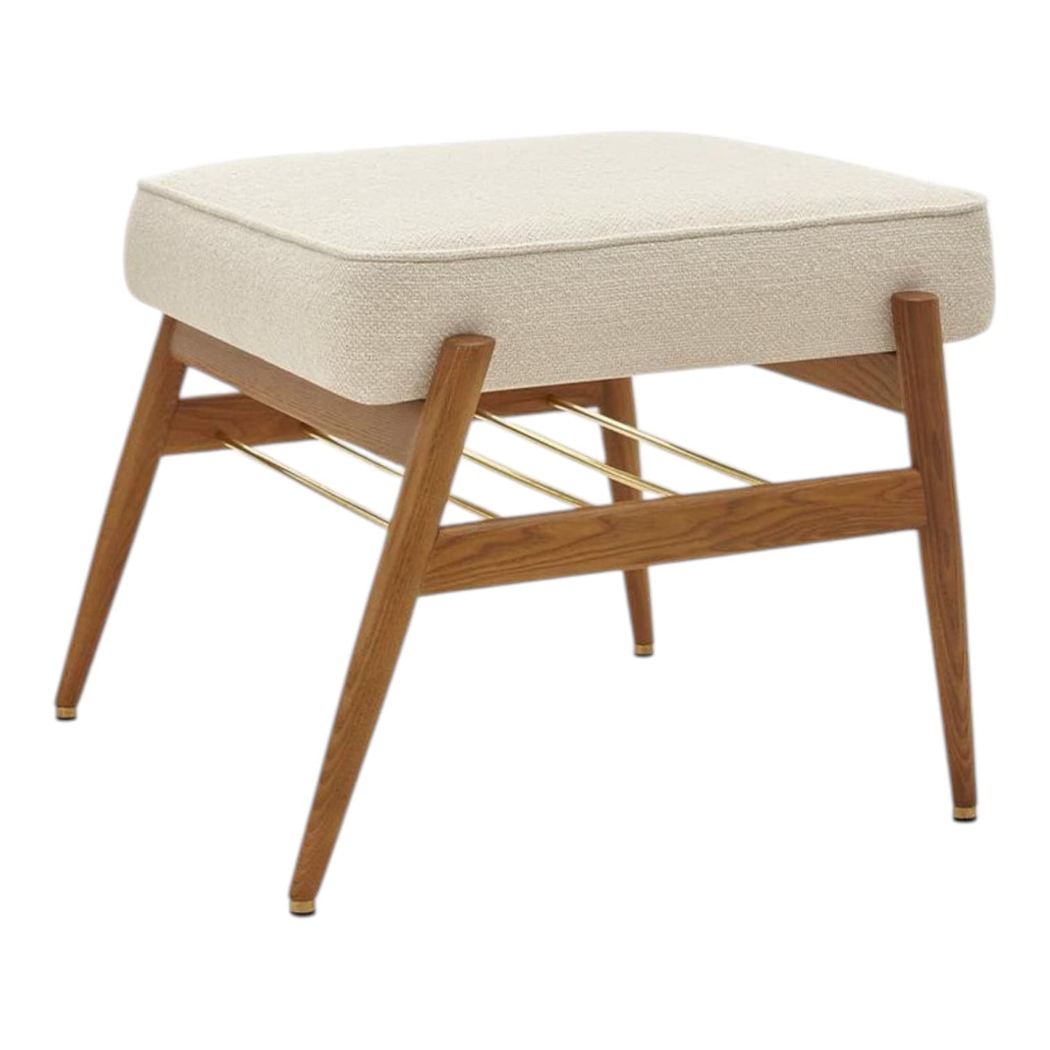 Podnóżek Fox, Boucle Creme, jesion 03 Dark, 366 Concept