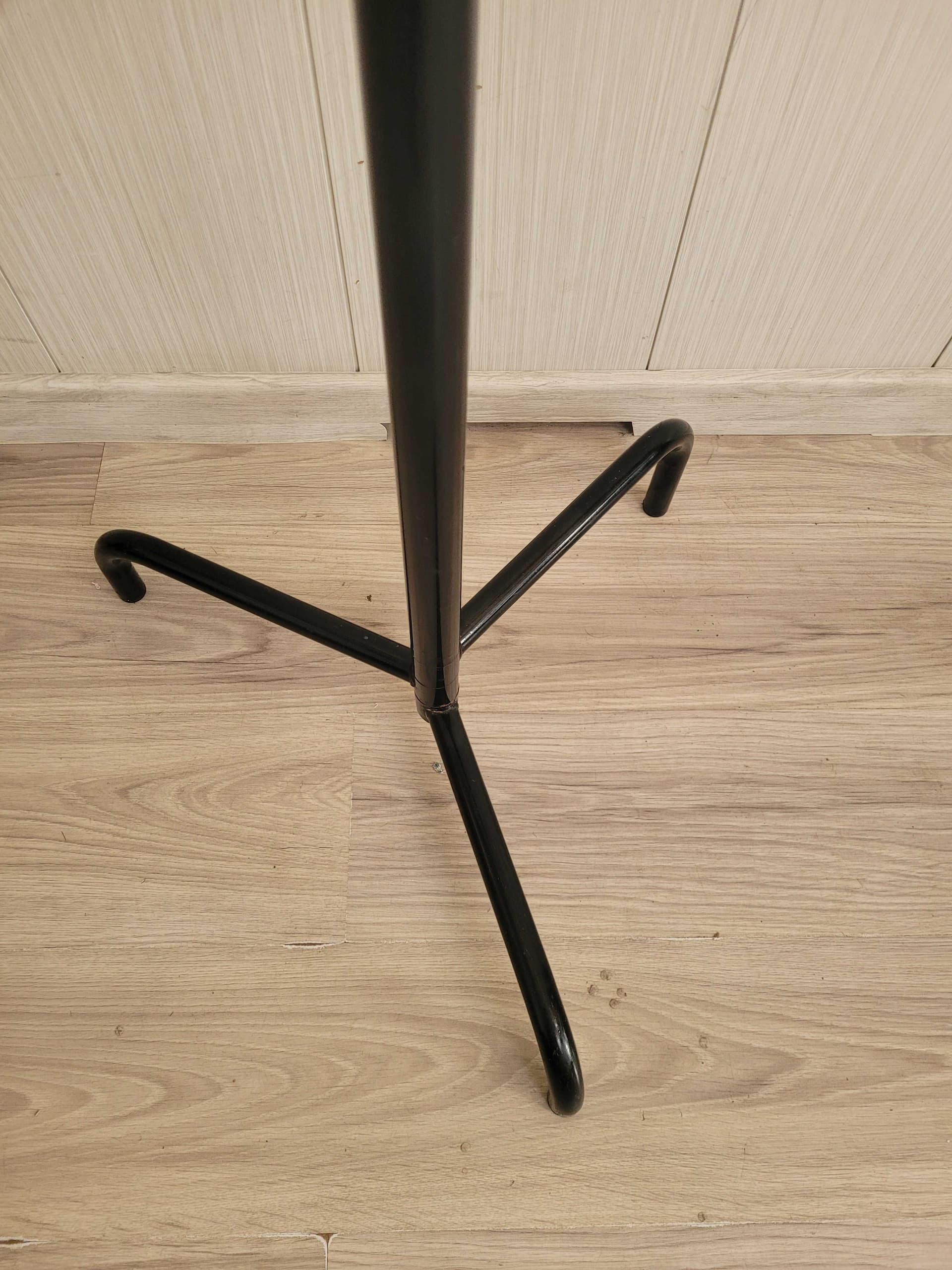 Standing coat rack Rutger Andersson, black metal, Ikea, Sweden, 1980s. - 331775