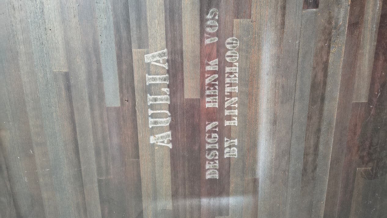 Stolik kawowy Aulia, drewno brązowy, proj. H. Vos, Holandia, lata 90. - 331048