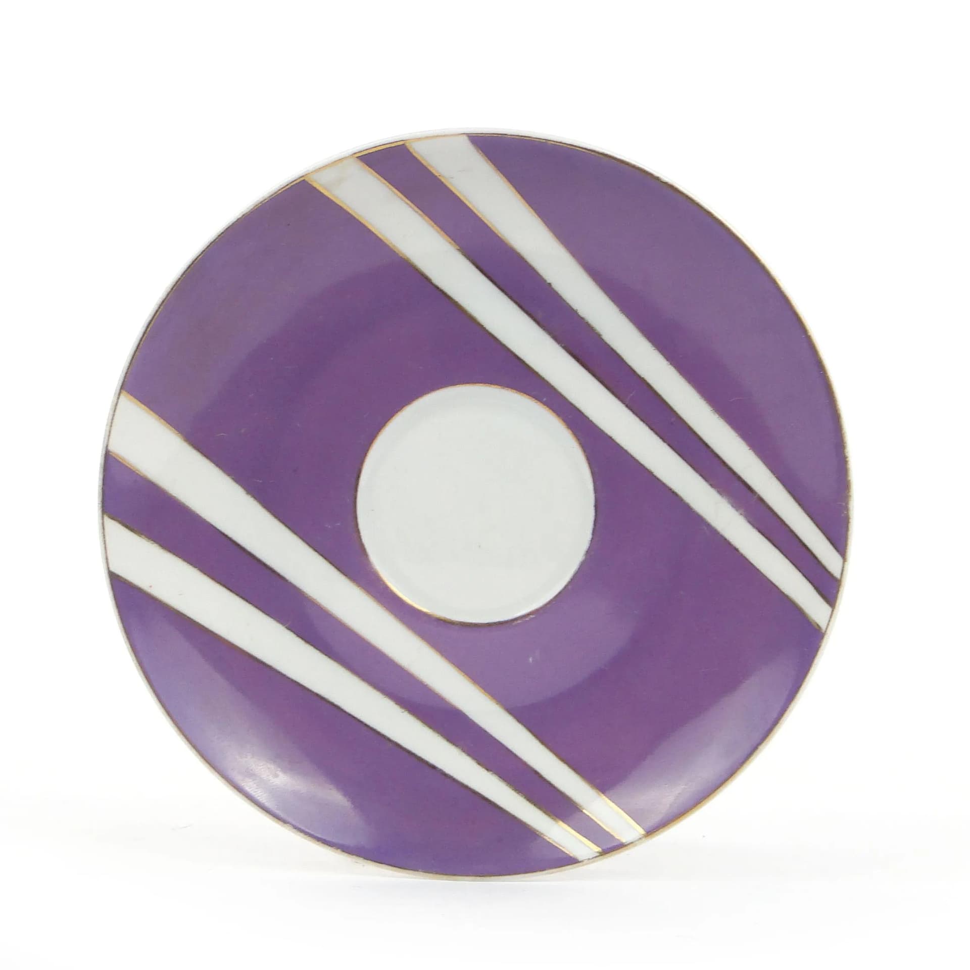 Violet Porcelain Krokus Saucer, by W. Potacki for Ćmielów, Poland, 1960s - 24662