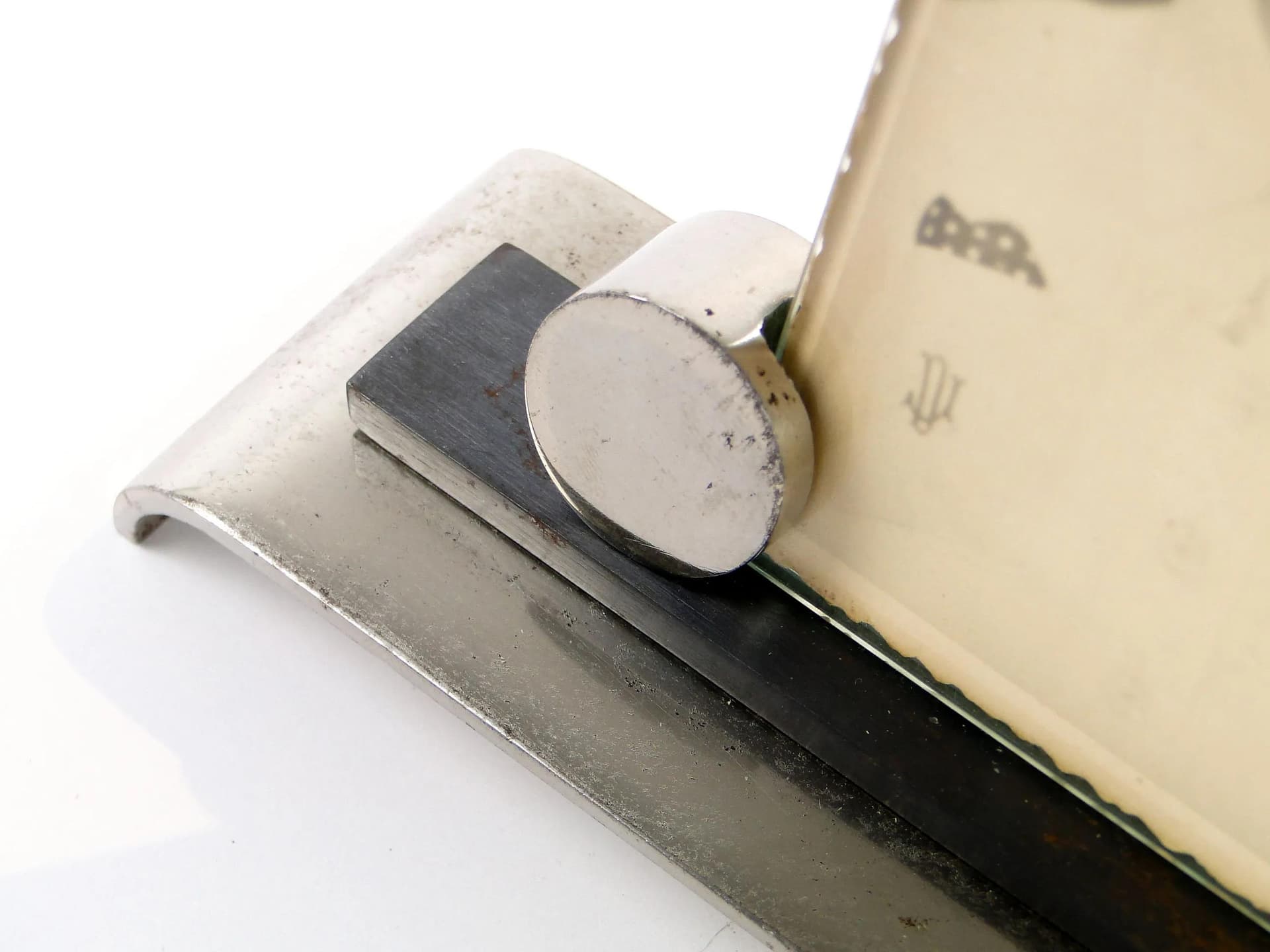 Photo frame Art Deco, silver nickel-plated steel, Poland, 1920s - 24660