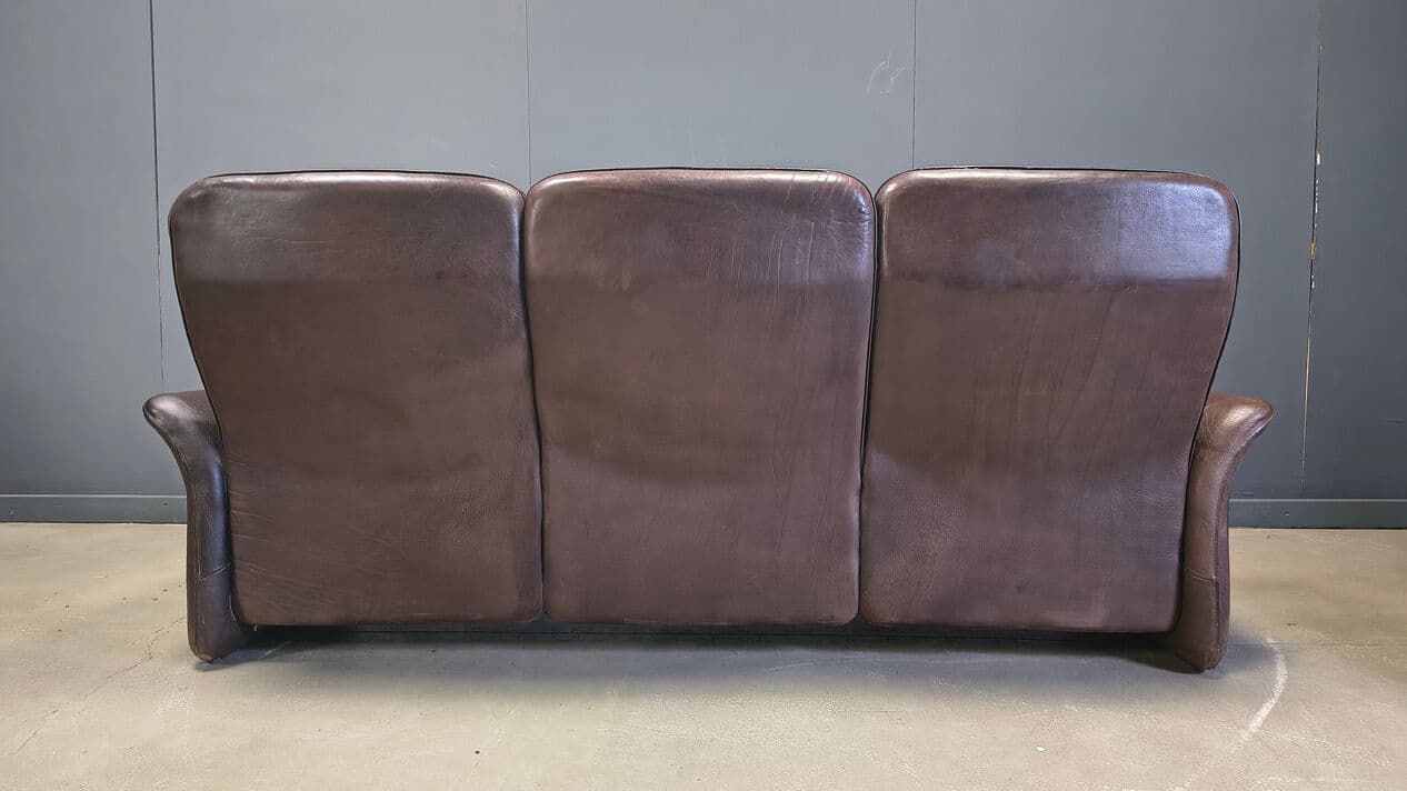 Four-piece sofa set DS 50, brown leather, de Sede, Switzerland, 1970s. - 330557