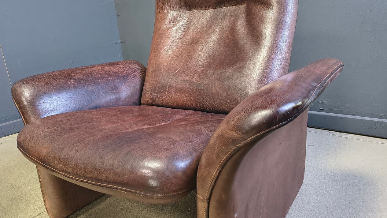 Four-piece sofa set DS 50, brown leather, de Sede, Switzerland, 1970s. - 330565