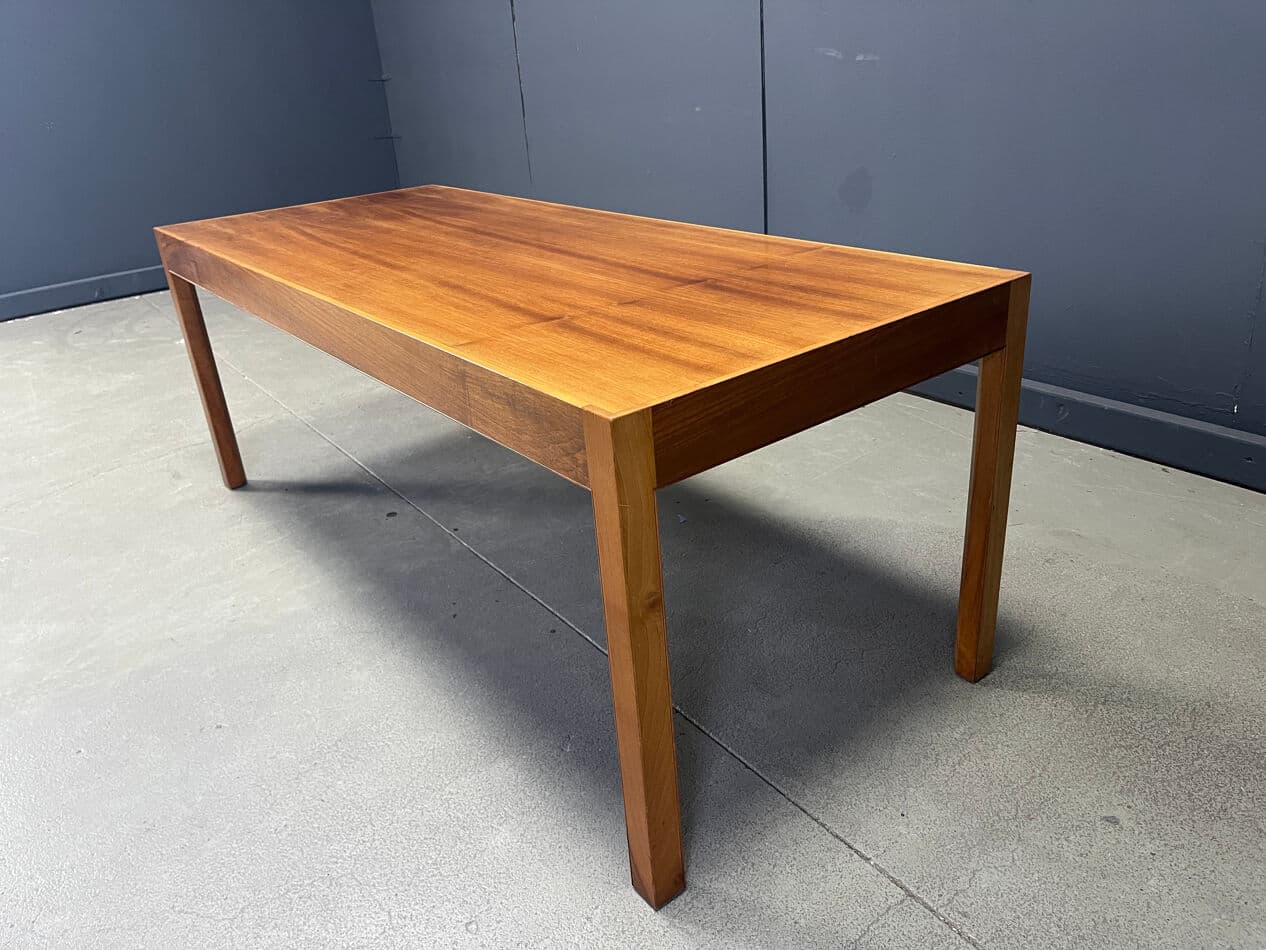 Coffee Table Konge, brown walnut, by R. Thygesen & J. Sørensen, Belgium, 1960s. - 329975