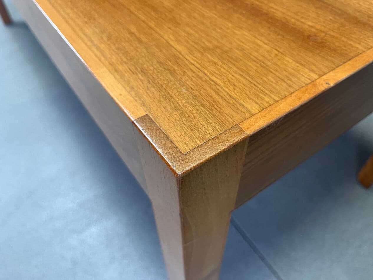 Coffee Table Konge, brown walnut, by R. Thygesen & J. Sørensen, Belgium, 1960s. - 329974