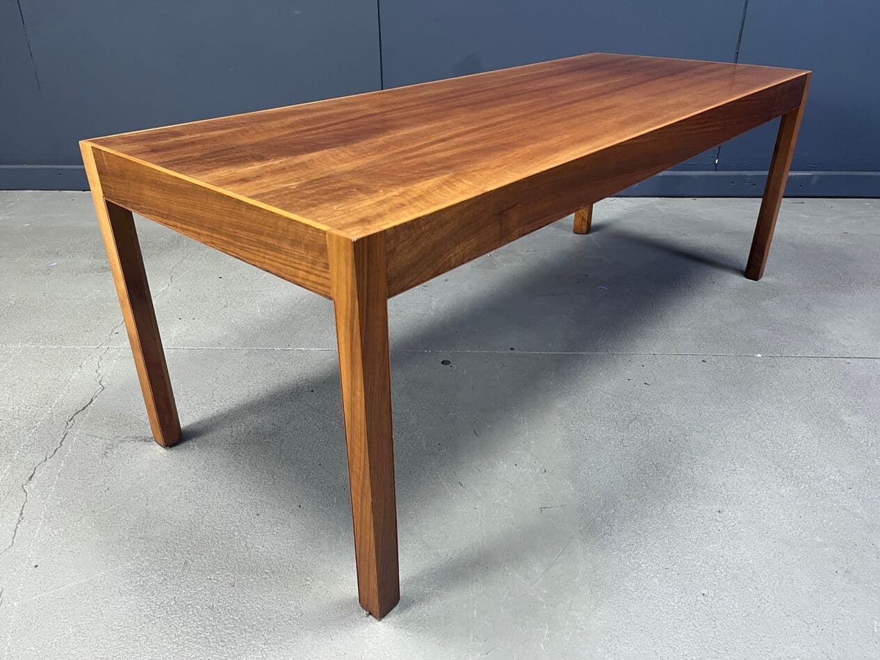 Coffee Table Konge, brown walnut, by R. Thygesen & J. Sørensen, Belgium, 1960s. - 329969