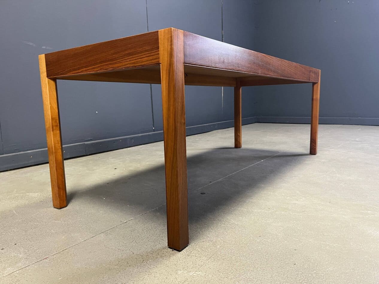 Coffee Table Konge, brown walnut, by R. Thygesen & J. Sørensen, Belgium, 1960s. - 329971