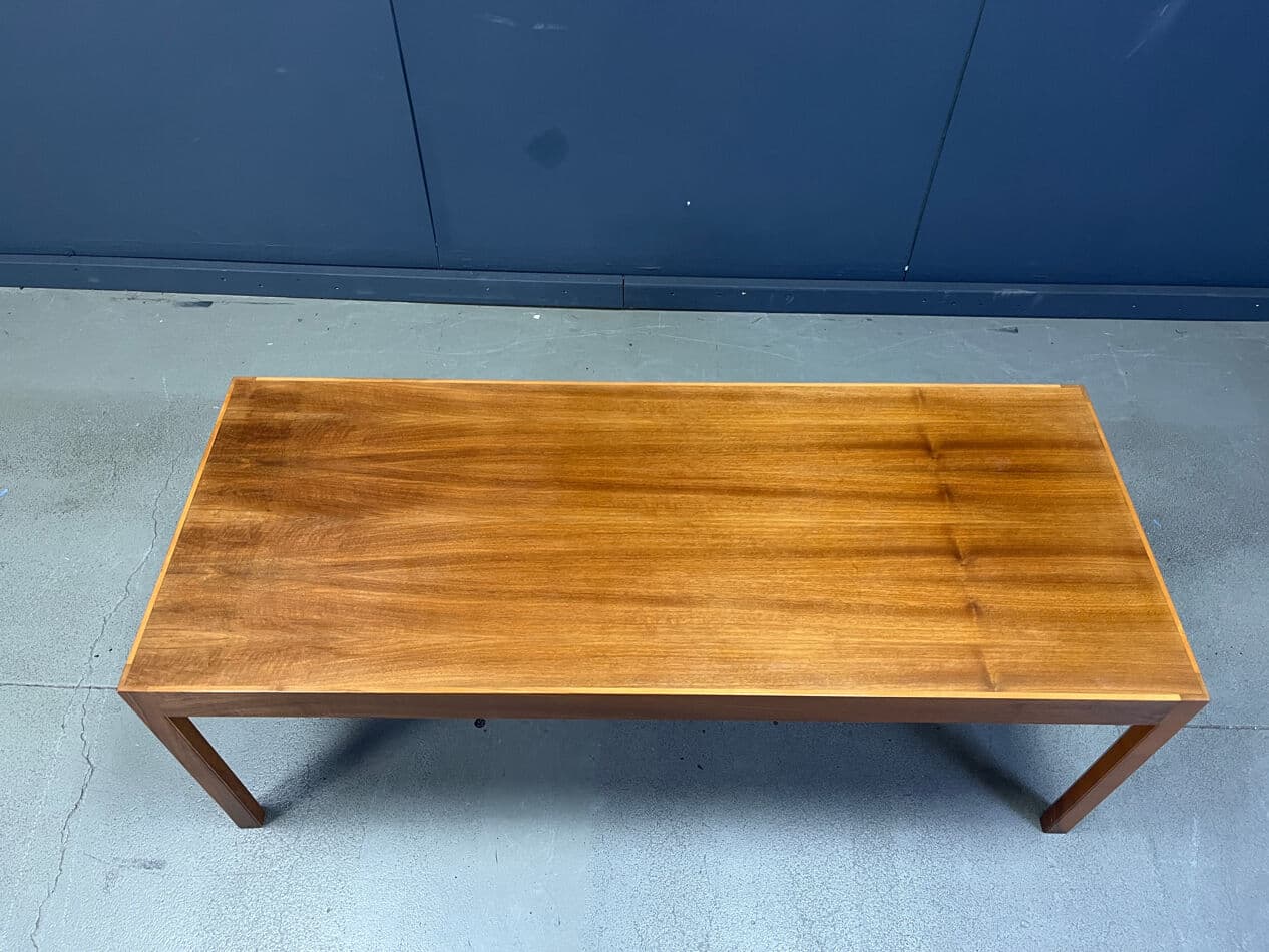 Coffee Table Konge, brown walnut, by R. Thygesen & J. Sørensen, Belgium, 1960s. - 329973