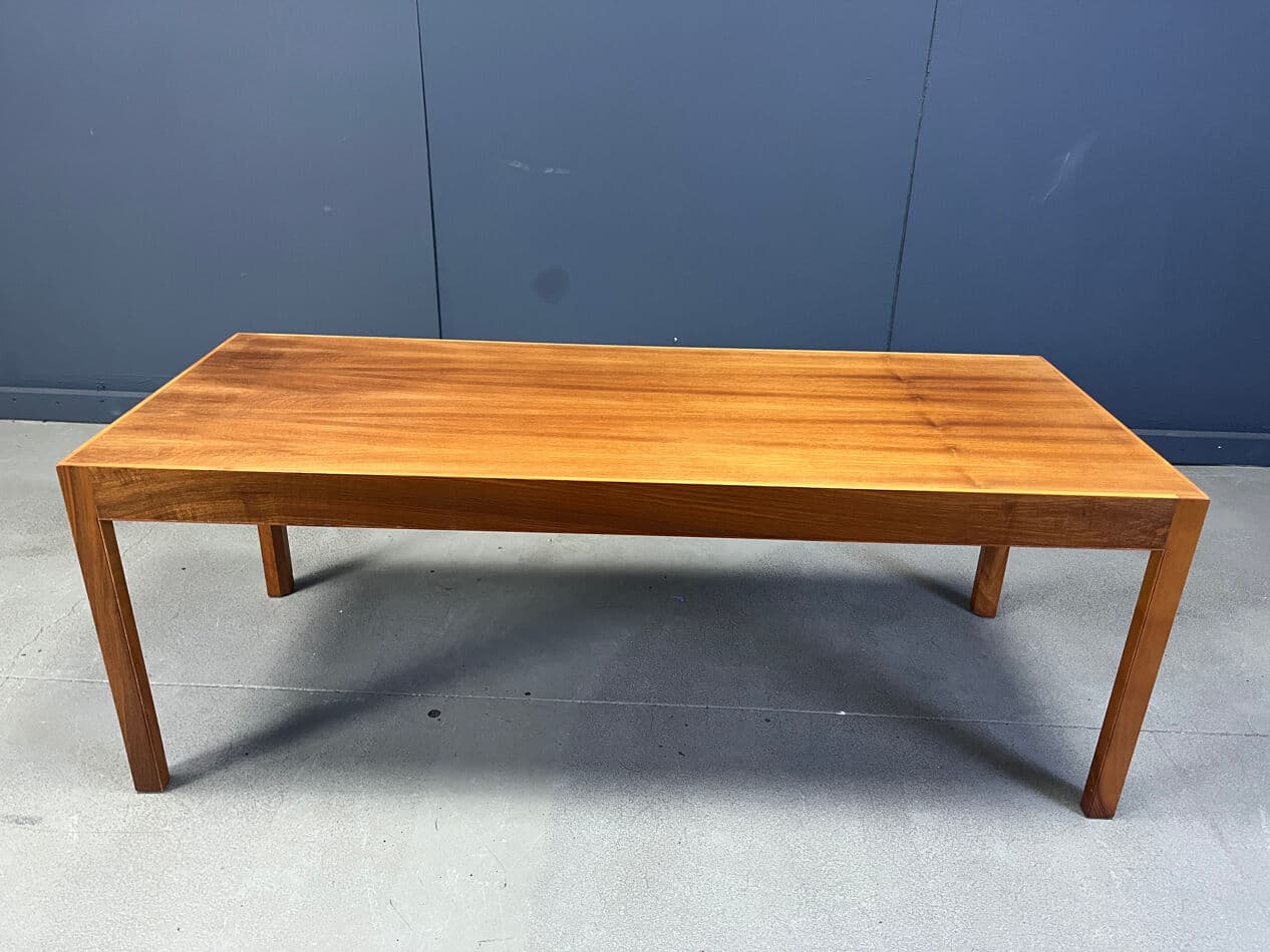 Coffee Table Konge, brown walnut, by R. Thygesen & J. Sørensen, Belgium, 1960s. - 329966