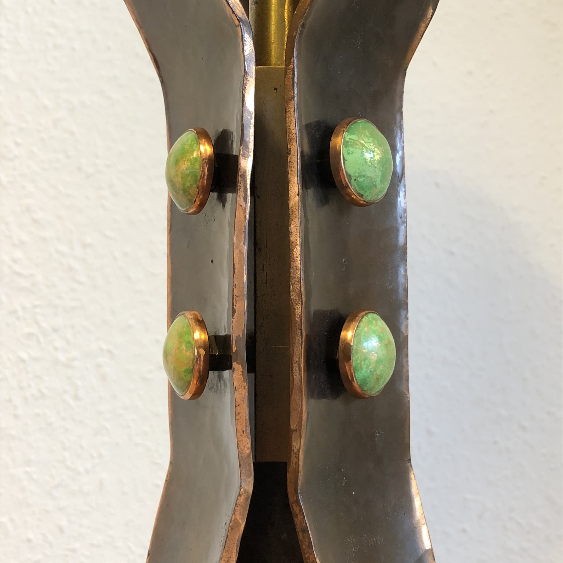 Miedziany podłogowy świecznik, Niemcy, lata 60. - 24927