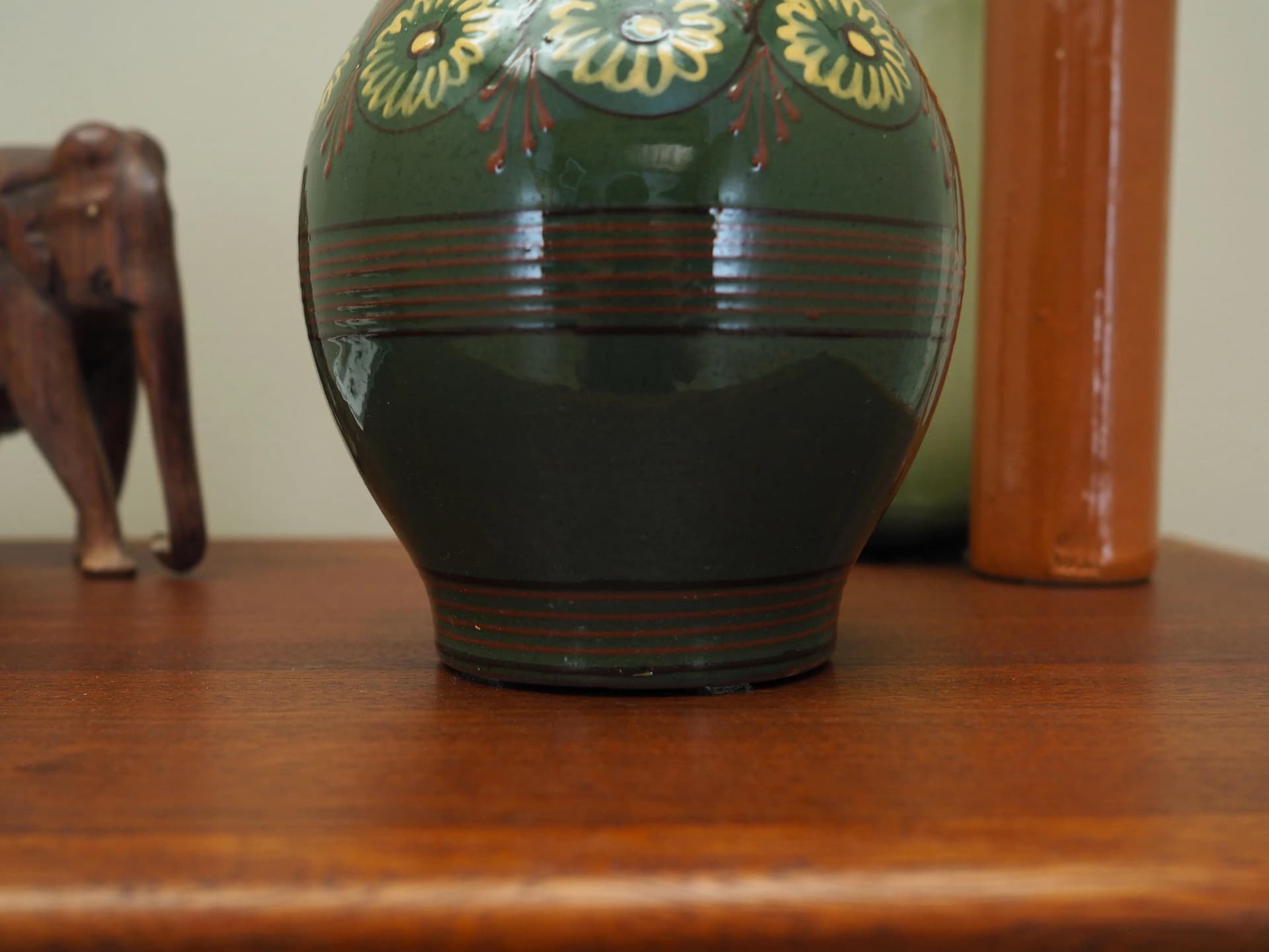 Vase, olive, ceramics, Denmark, 1970s - 24706
