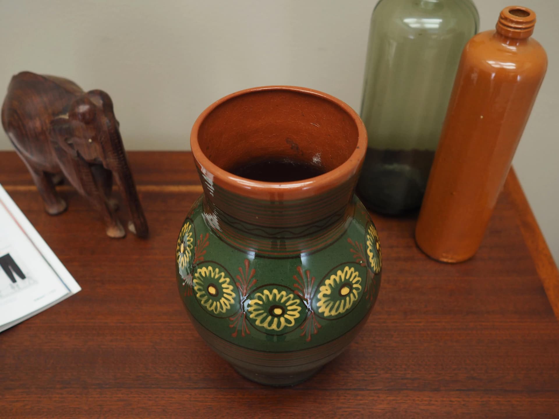 Vase, olive, ceramics, Denmark, 1970s - 24708