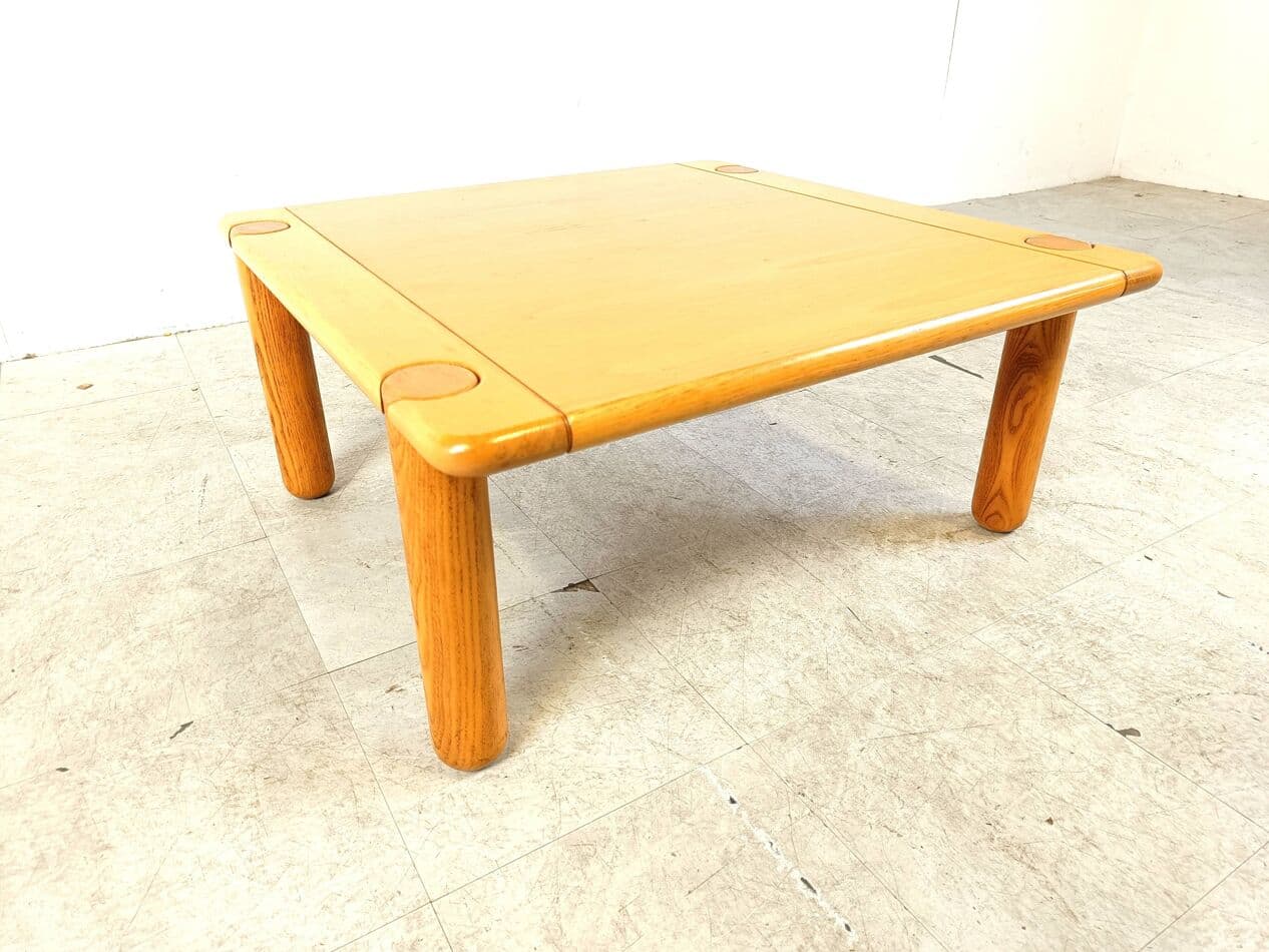 Coffee table, brown wood, Italy, 1970s. - 328918