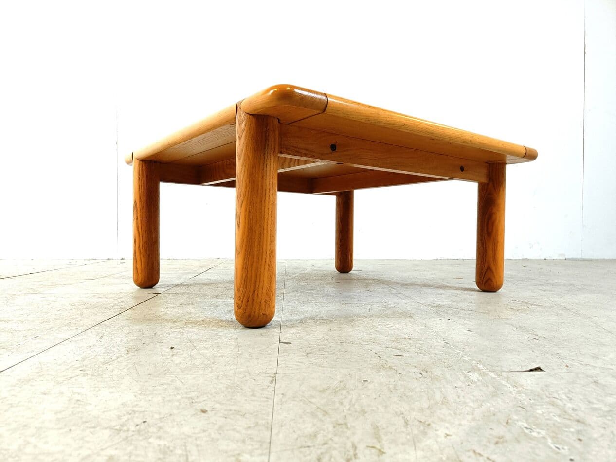 Coffee table, brown wood, Italy, 1970s. - 328917