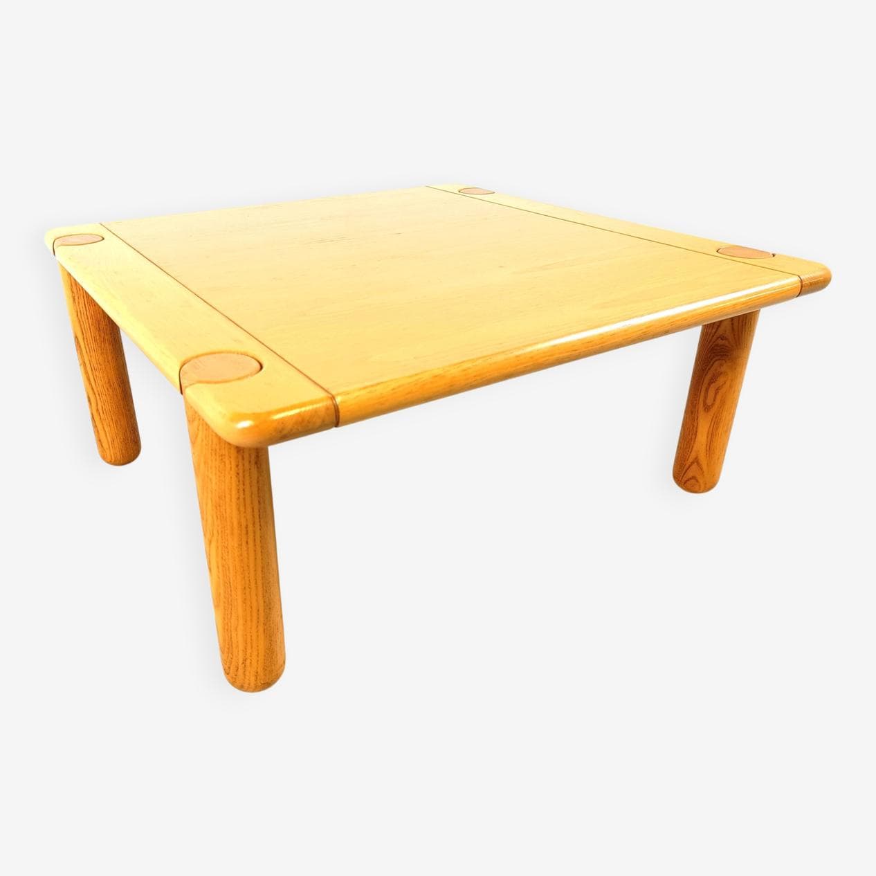 Coffee table, brown wood, Italy, 1970s. - 328919