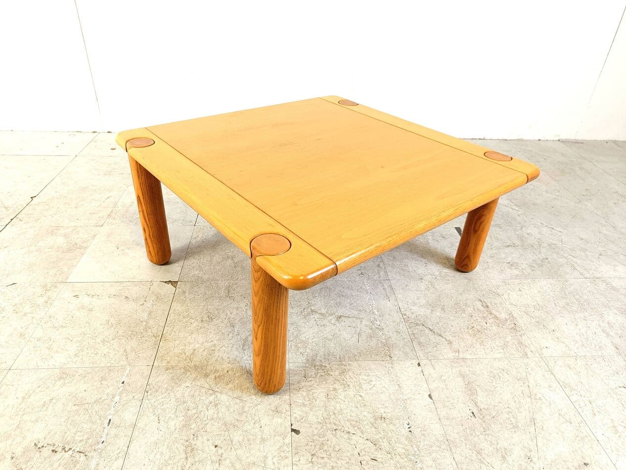 Coffee table, brown wood, Italy, 1970s. - 328914