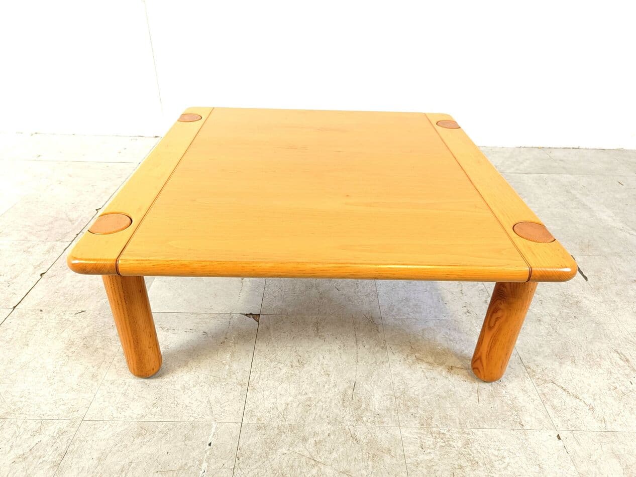 Coffee table, brown wood, Italy, 1970s. - 328913
