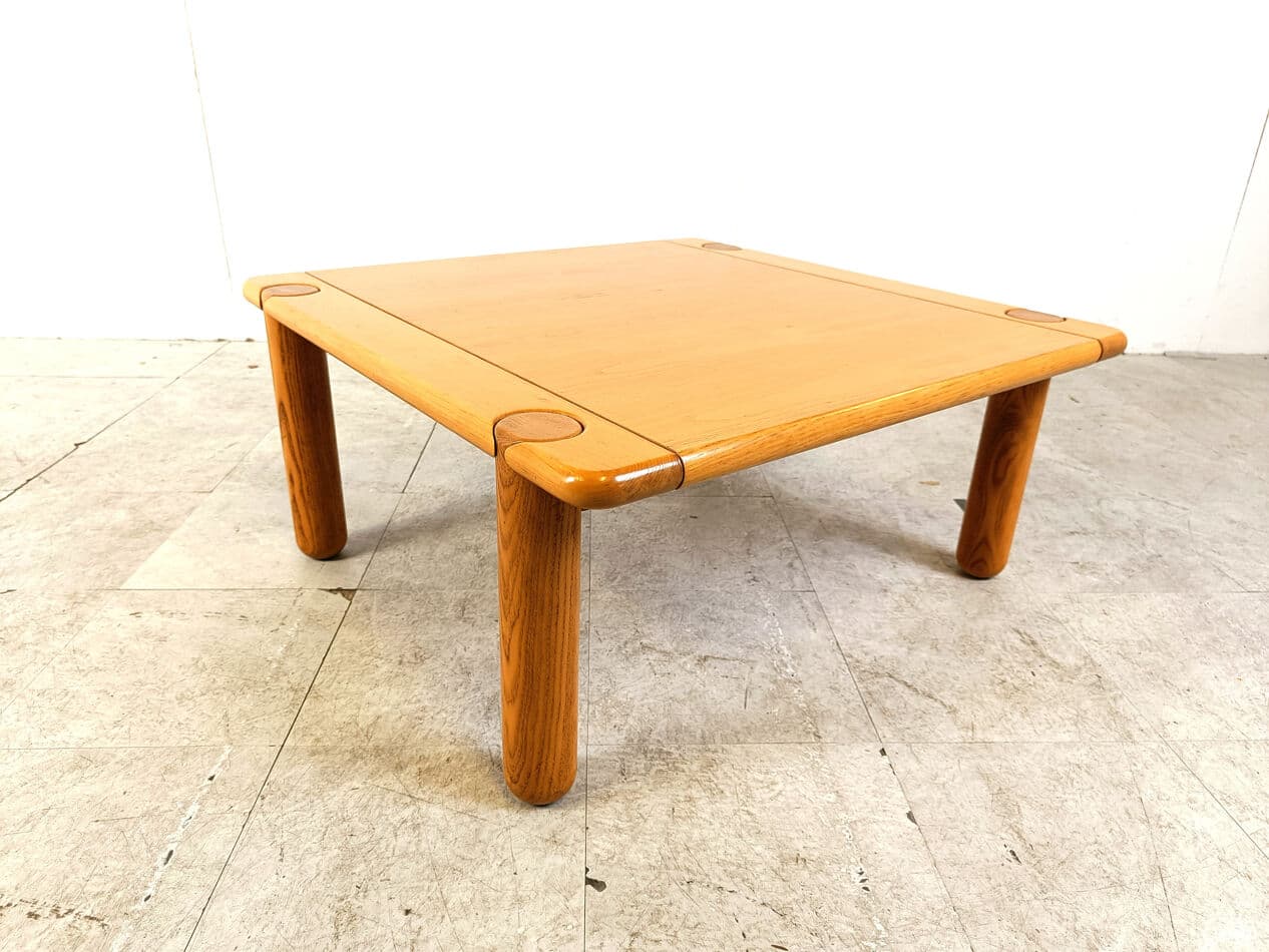 Coffee table, brown wood, Italy, 1970s. - 328915