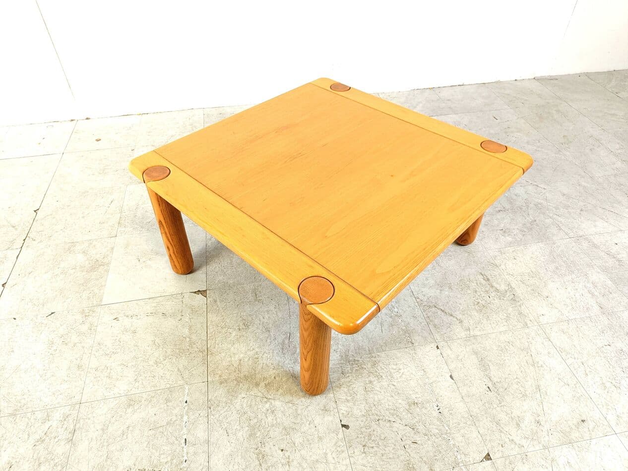 Coffee table, brown wood, Italy, 1970s. - 328916