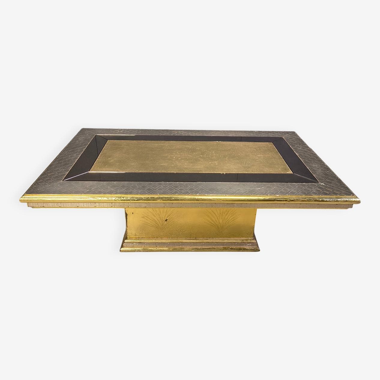 Coffee Table Gony Nava, gold brass, silver bronze, Spain, 1970s. - 328878
