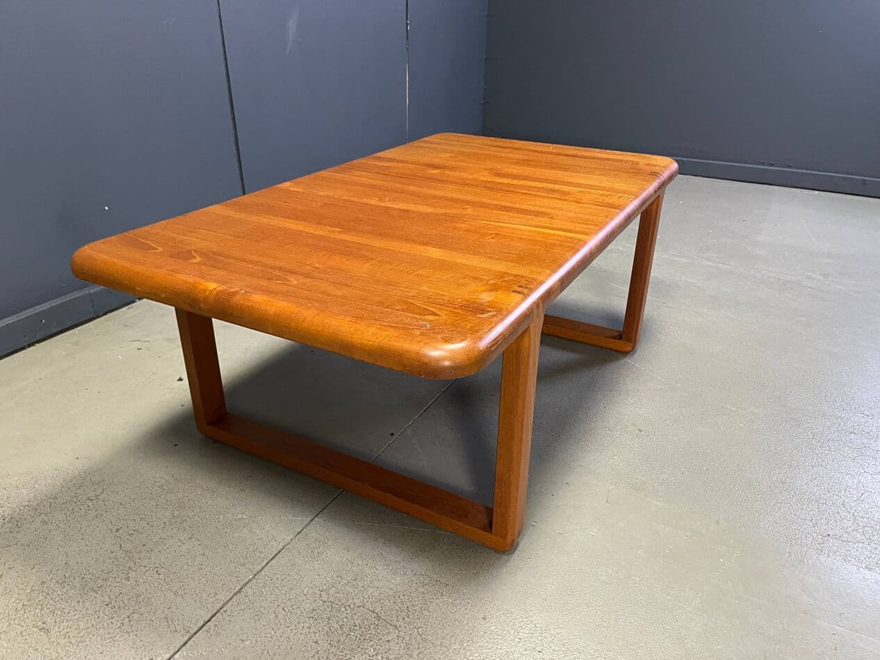 Coffee table, brown teak, Belgium, 1970s - 328763