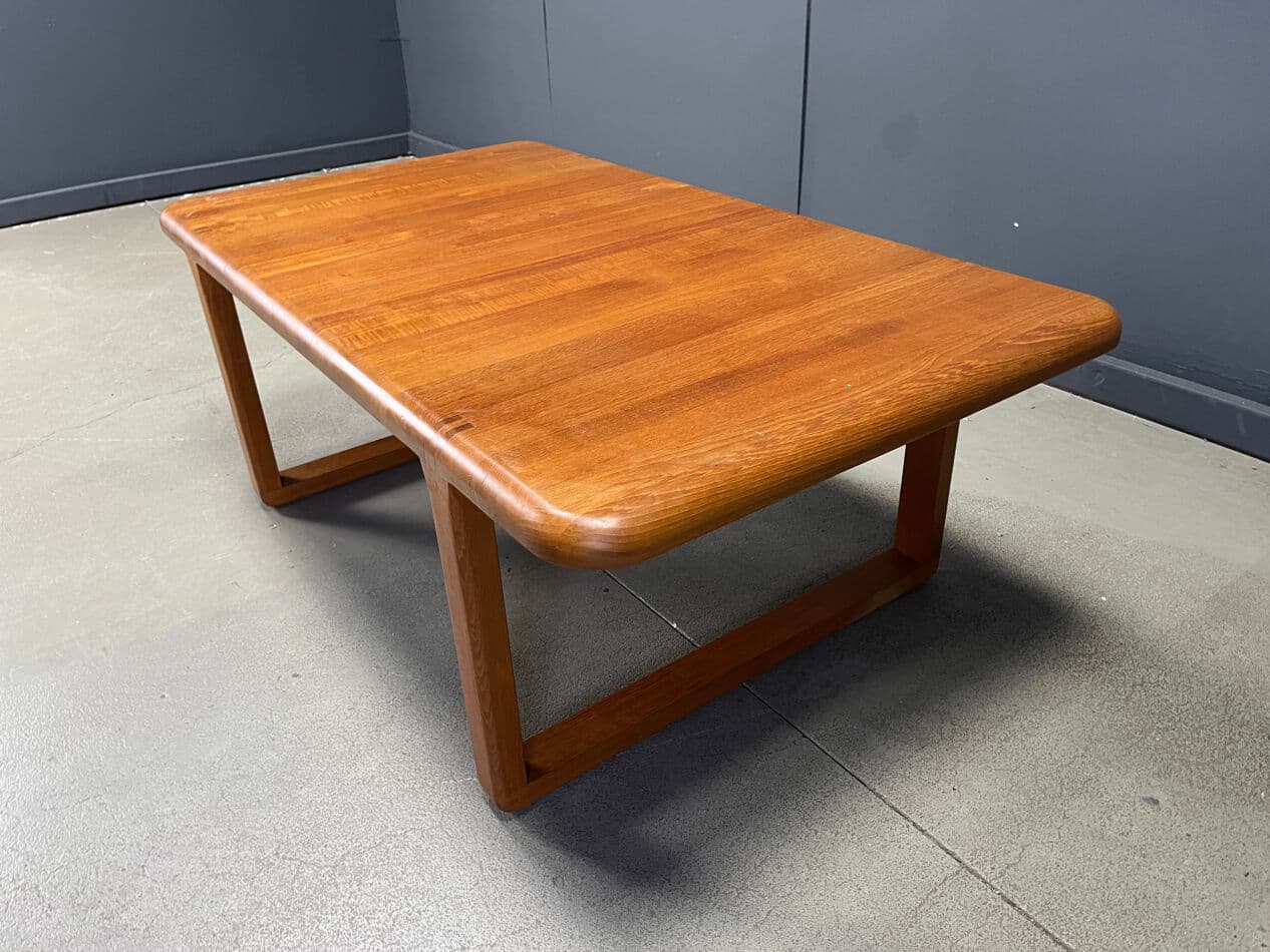 Coffee table, brown teak, Belgium, 1970s - 328765