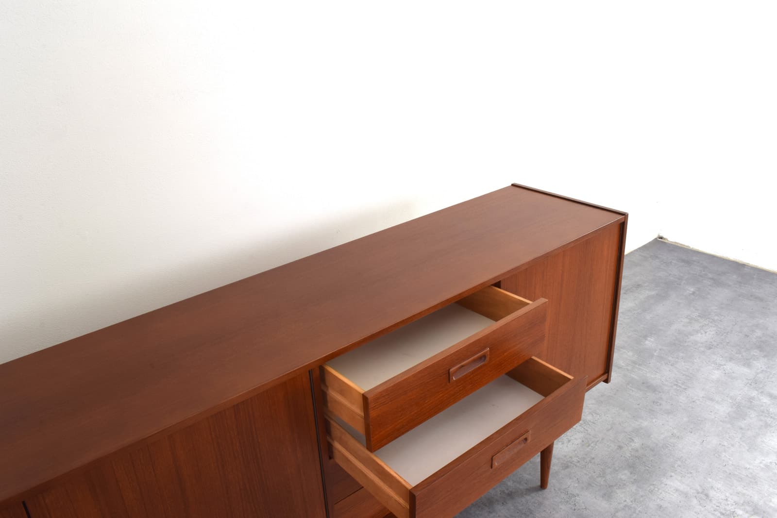 Sideboard, brown teak, Denmark, 1960s. - 331700