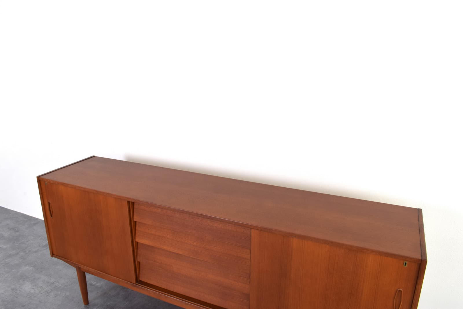 Sideboard, brown teak, by N. Jonsson, Norway, 1960s. - 331713