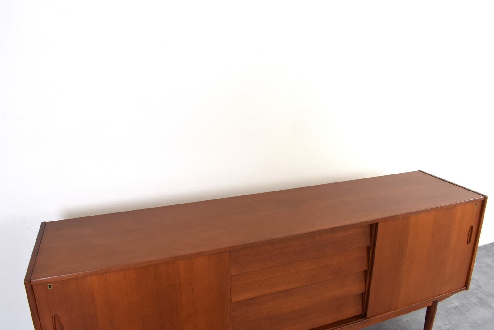 Sideboard, brown teak, by N. Jonsson, Norway, 1960s. - 331712