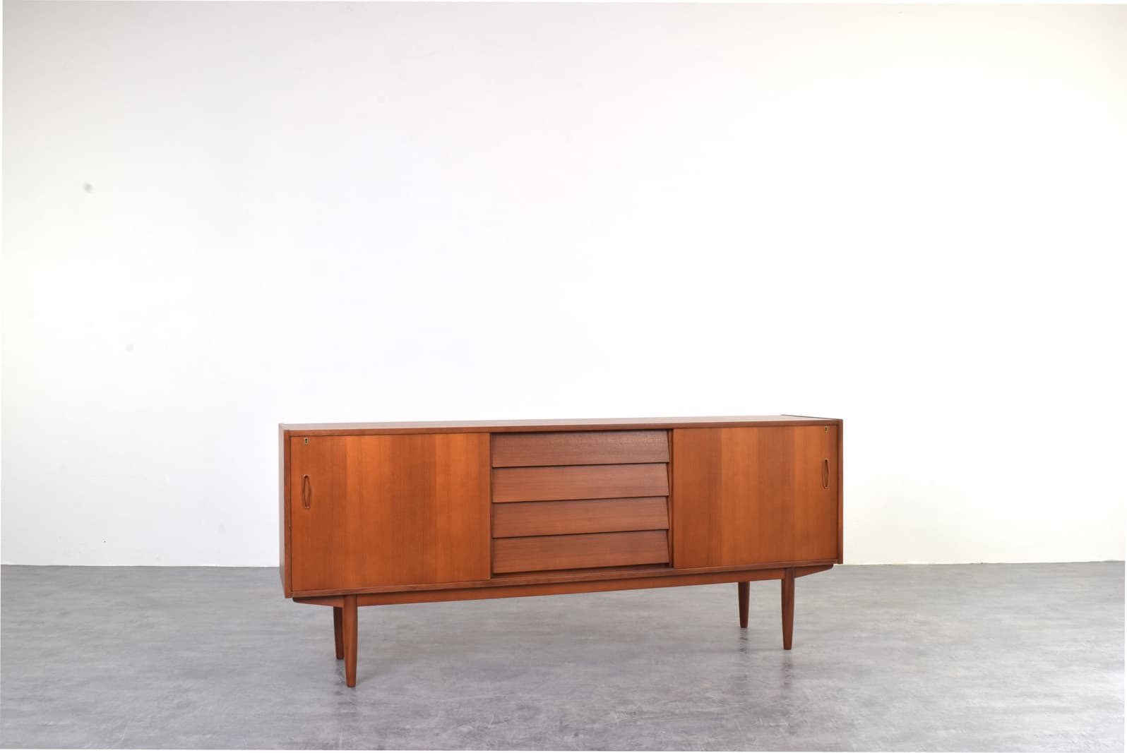 Sideboard, brown teak, by N. Jonsson, Norway, 1960s. - 331705