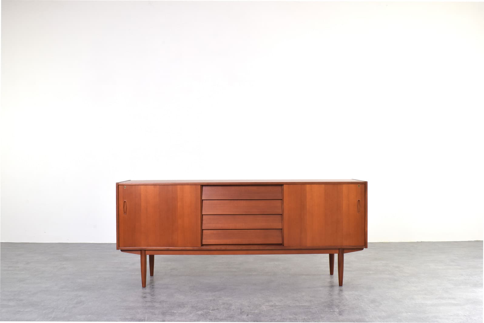 Sideboard, brown teak, by N. Jonsson, Norway, 1960s. - 331702