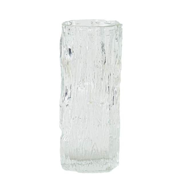 Vase Avena, transparent glass, by T. Wirkkala, Iittala, Finland, 1960s. - DIMENSION