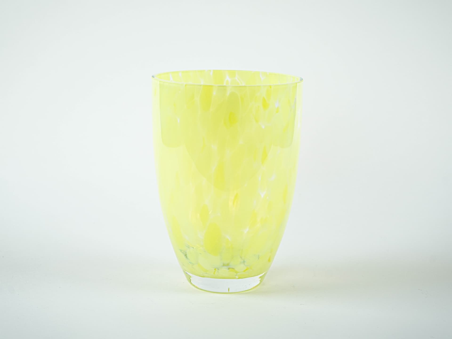 Vase, lemon yellow glass, Denmark, 1970s. - 331993