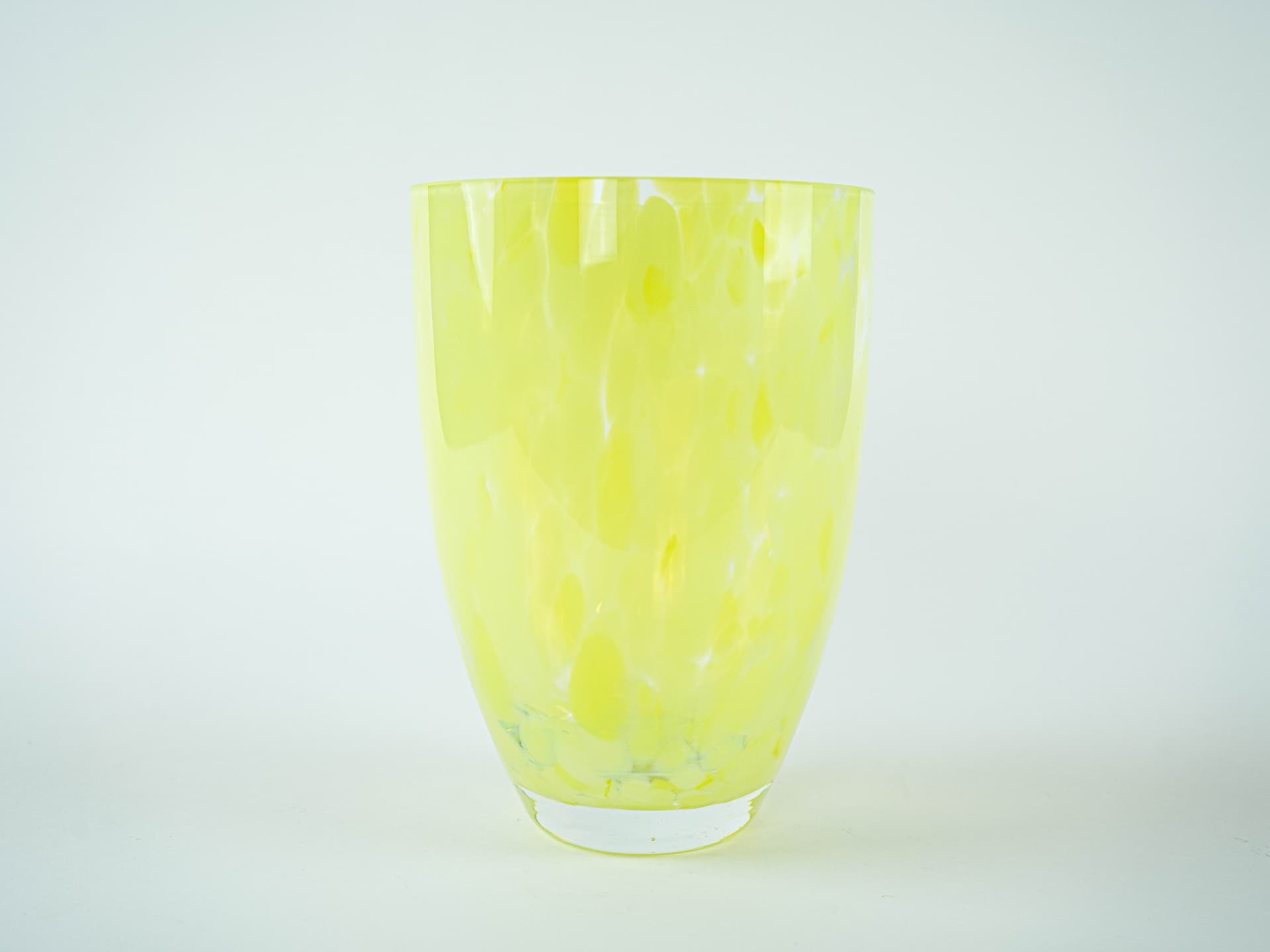 Vase, lemon yellow glass, Denmark, 1970s. - 331996