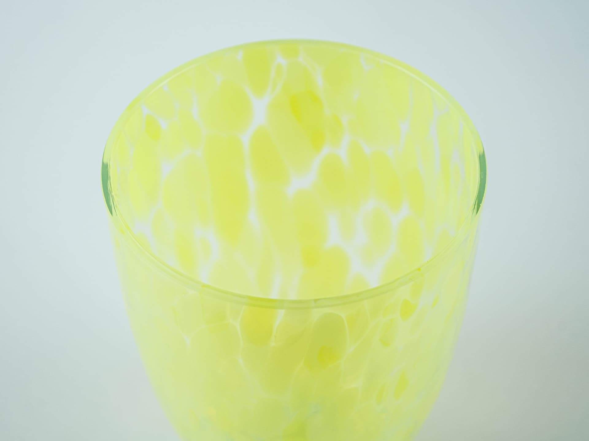 Vase, lemon yellow glass, Denmark, 1970s. - 331997