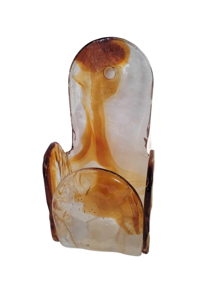 Soap Dish, multicolor glass, 1970s.