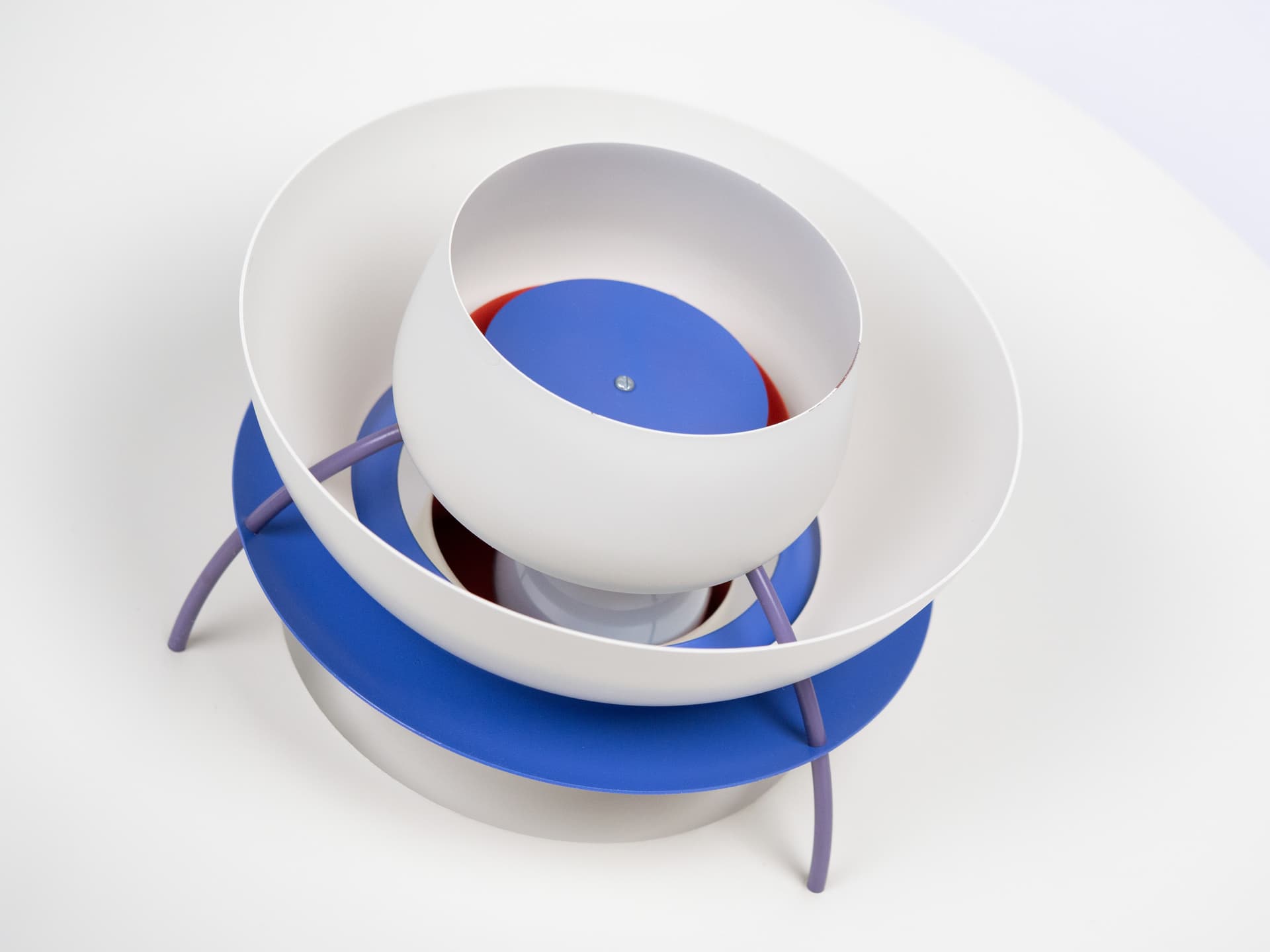 Pendant lamp PH 5, white, metal, by P. Henningsen, Louis Poulsen, Denmark, 1980s. - 332371