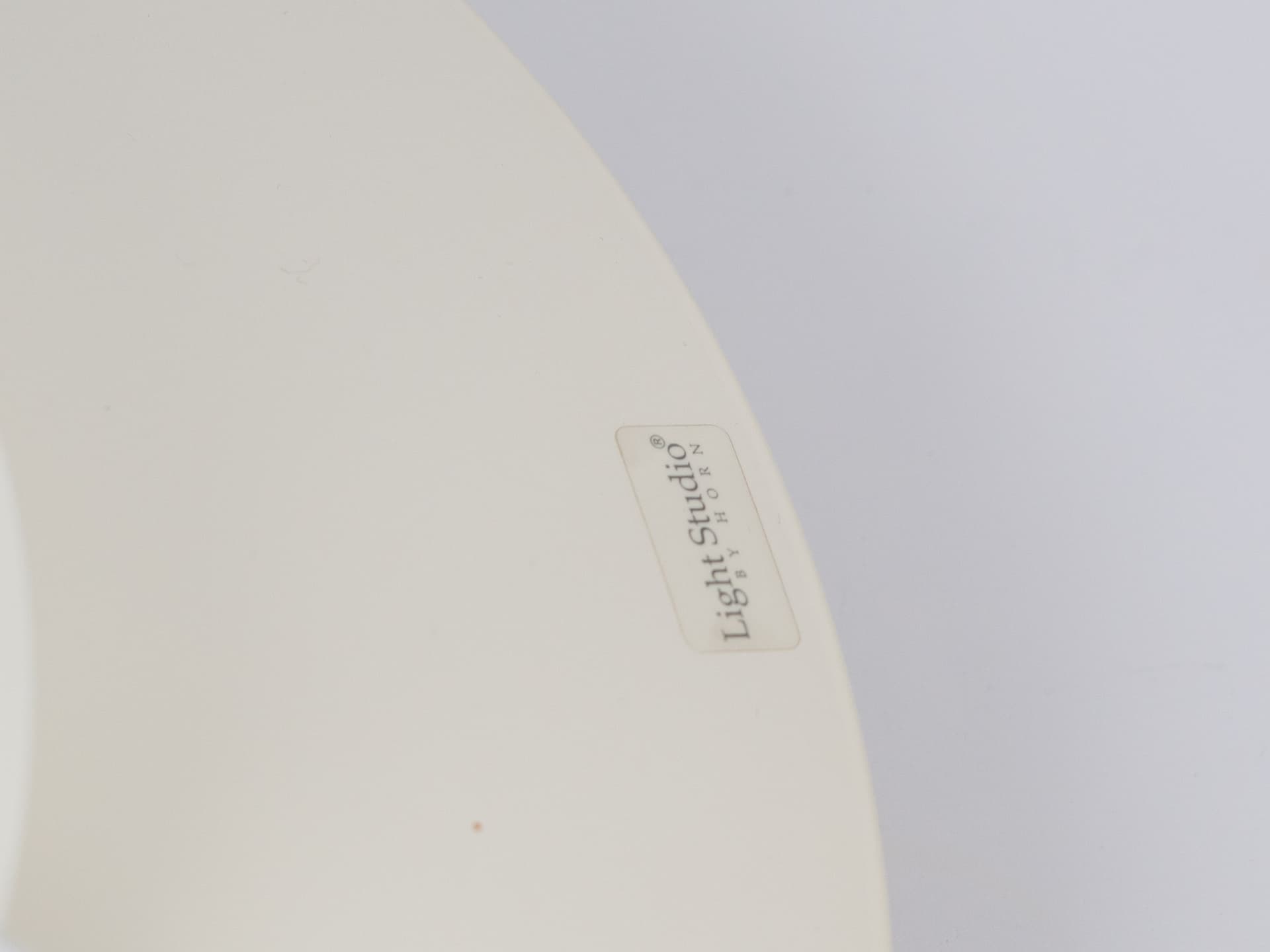 Pendant lamp, white beige brown, aluminum, by K. Wiborg, Jeka, Denmark, 1980s. - 332430