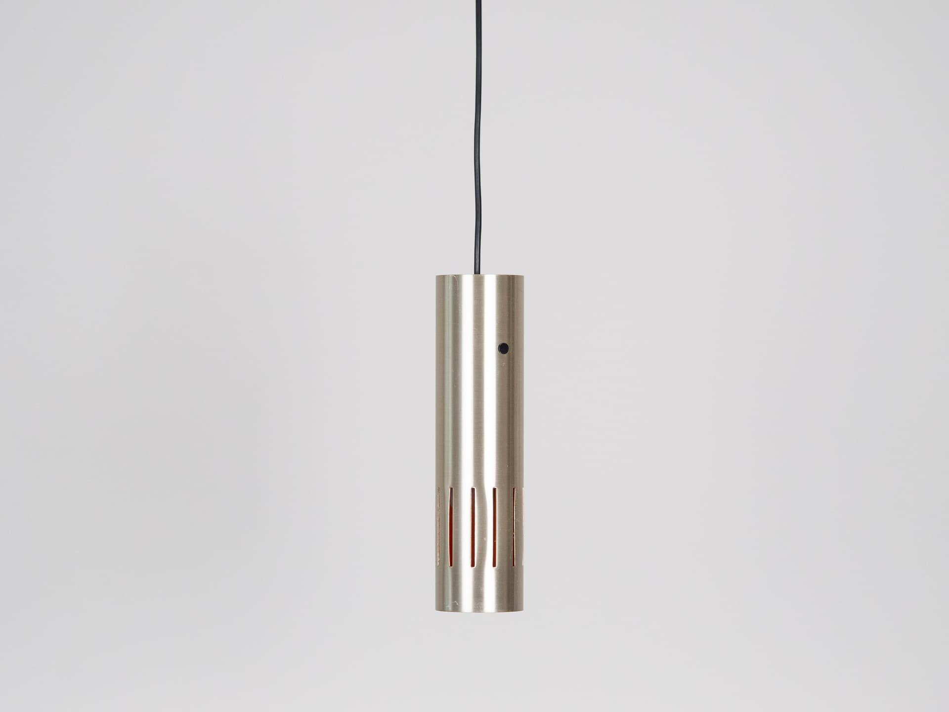 Set of three pendant lamps Etna, gold brass, black aluminium, by J. Hammerborg, Fog & Mørup, Denmark, 1960s. - 332498
