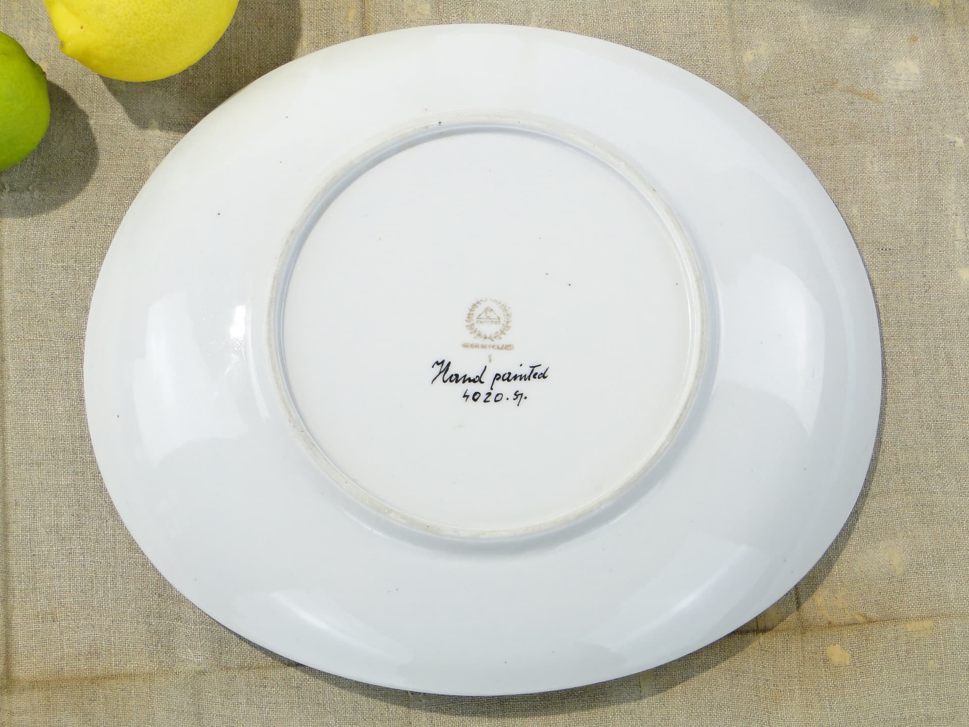 Serving Plate Zebra, black and white, porcelain, Poland, 1940s - 332697